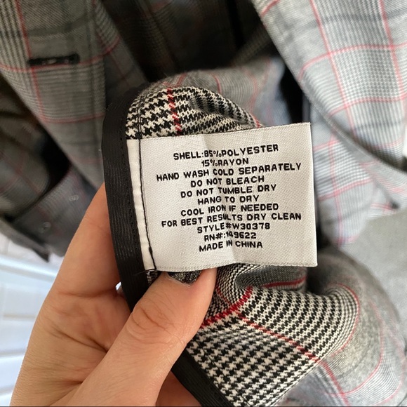 Walter Baker plaid print trench coat - Picture 5 of 6